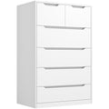 6 Drawer Black Tall Chest of Drawers B253700