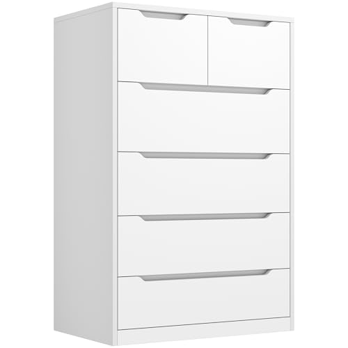 6 Drawer Black Tall Chest of Drawers B253700