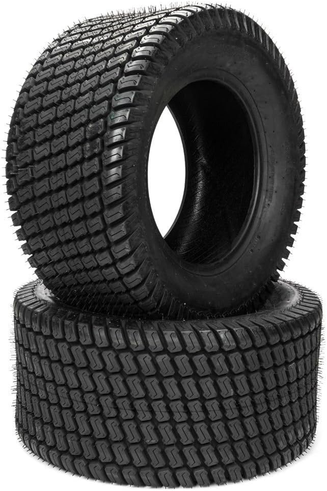 Set of 2 24x12.00-12 Lawn Mower Tires 4 Ply Tubeless A813