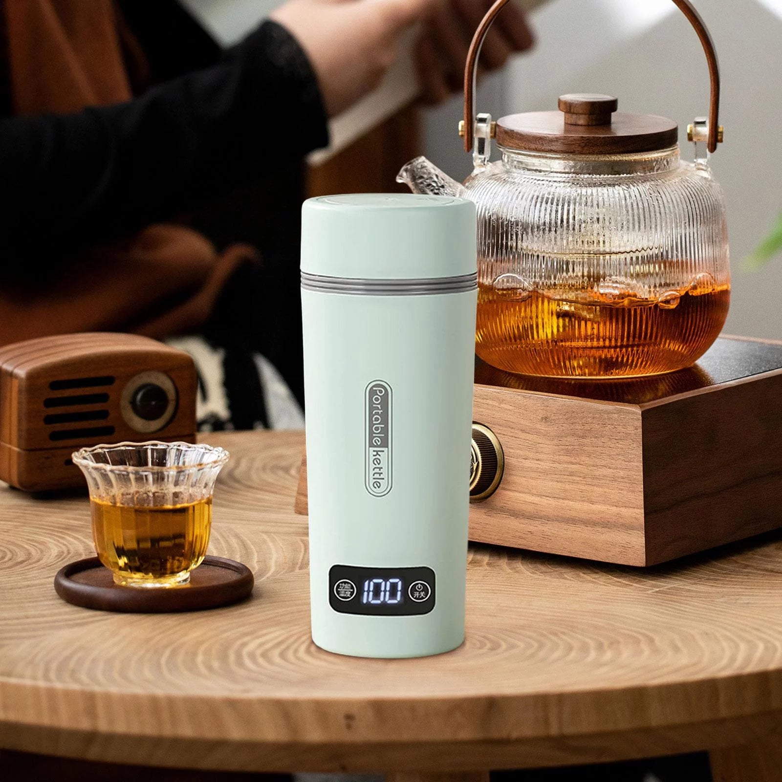 350ml Portable Electric Insulated Smart Kettle V901