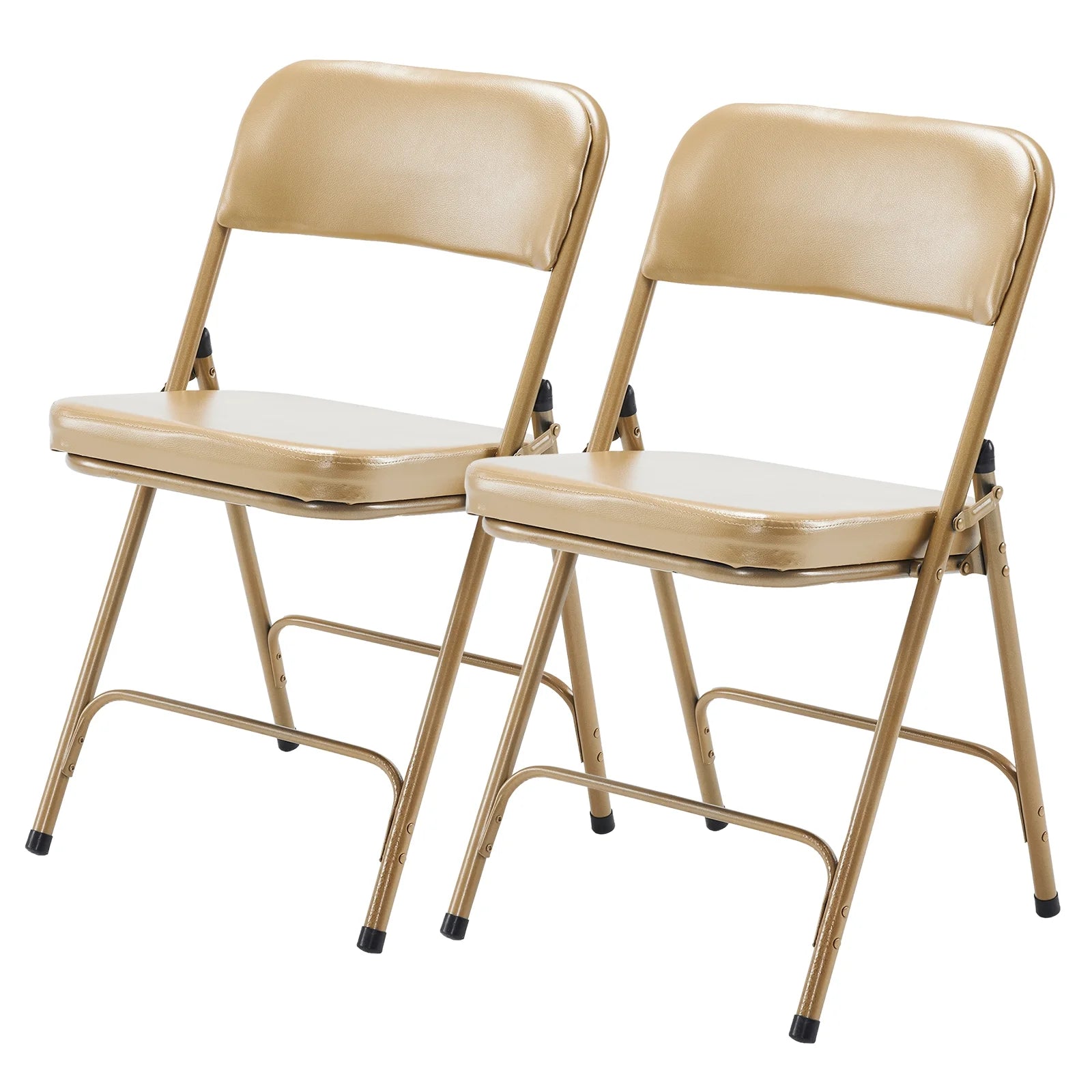 2 Pack Metal Folding Chairs with Padded Seat and Back O1243