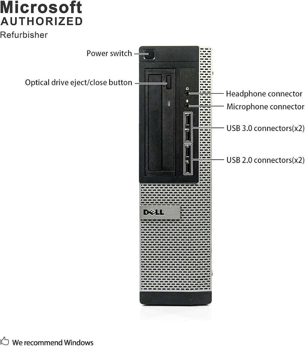 Desktop Computer Intel Quad-Core i7-3770 16GB RAM 1TB HDD Windows 10 Professional O642