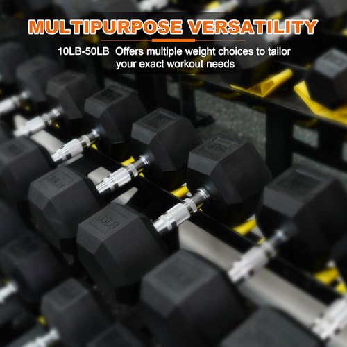 Rubber Coated Hex Dumbbells P887706