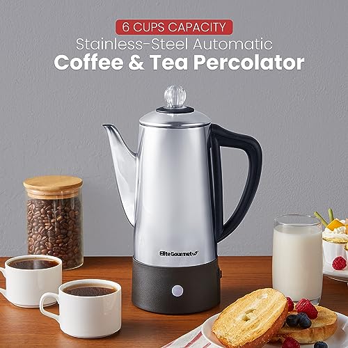 12-Cup Stainless Steel Electric Coffee Percolator A994
