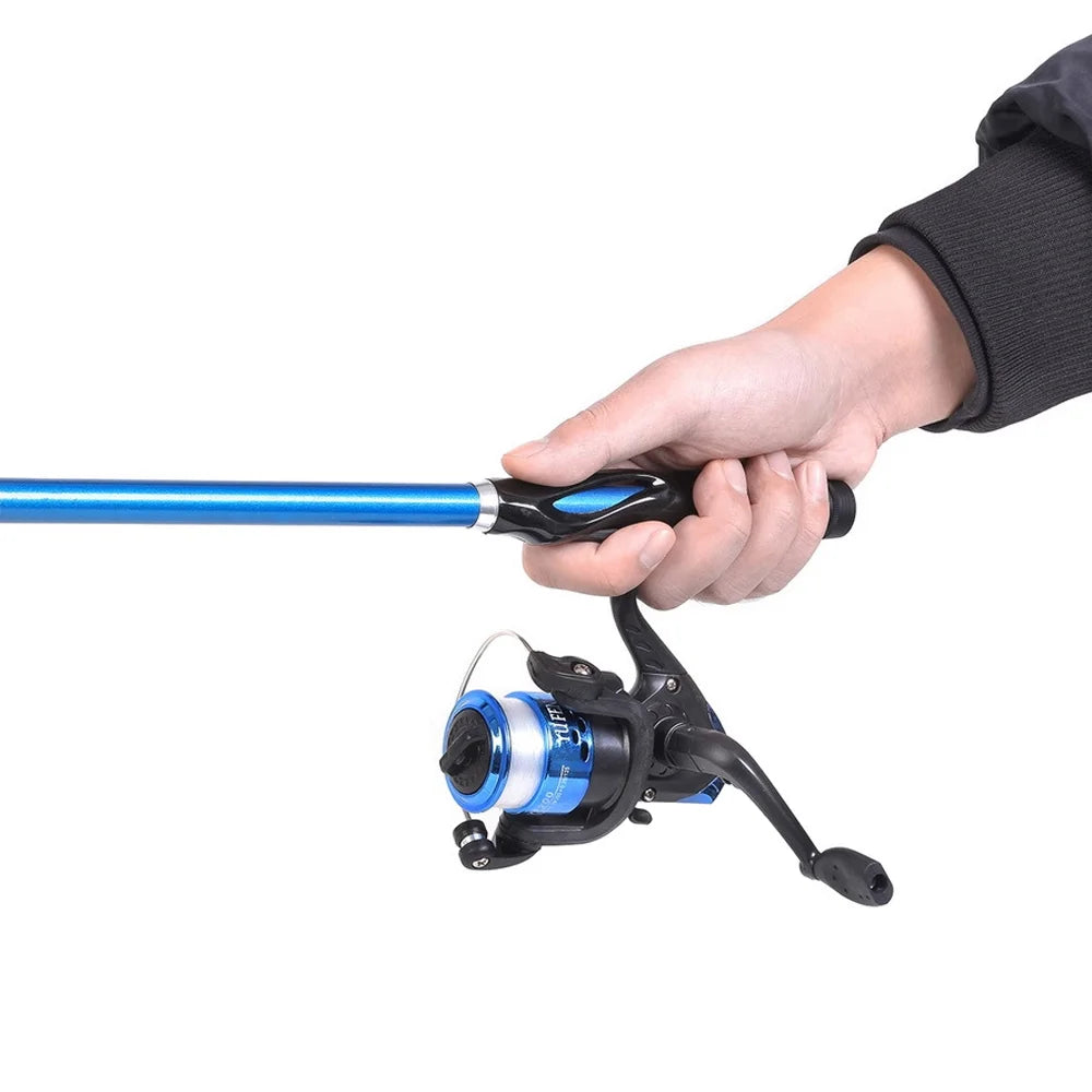 1.5m Telescopic Fishing Rod Reel Set with Storage Bag F79597
