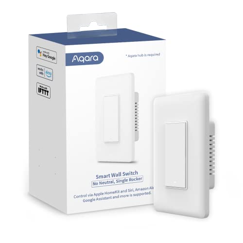 Smart Light Switch, No Neutral, Single Rocker, Zigbee Z57105