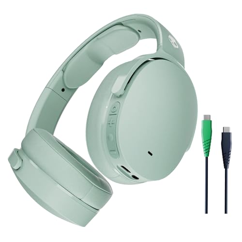 True Black Over-Ear Noise Cancelling Wireless Headphones R27436