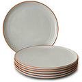 Set of 6 10 inch Ceramic Matte Dinner Plates Y9429