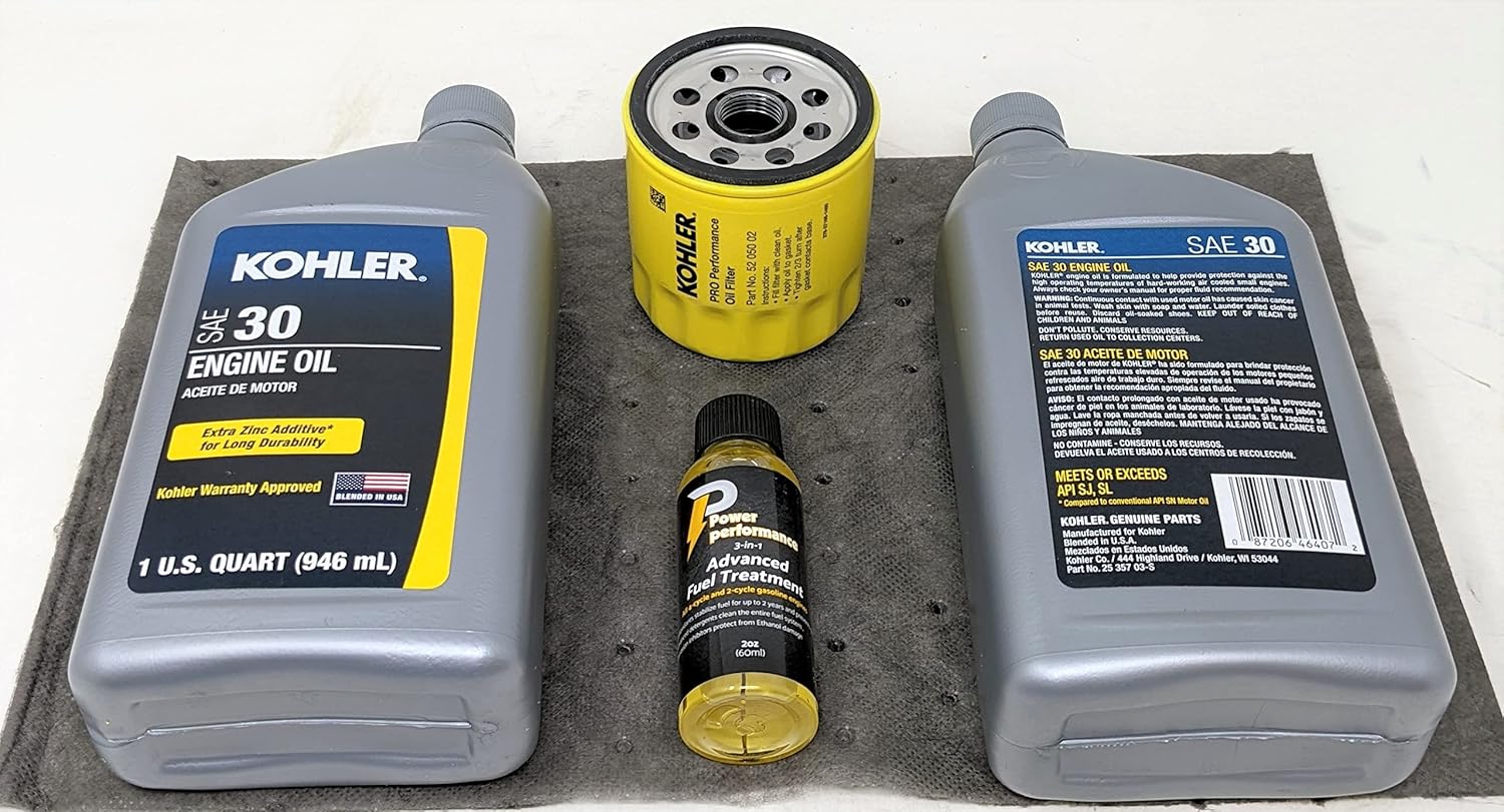 SAE30 Oil Change Kit with Oil Filter and Fuel Treatment T7488