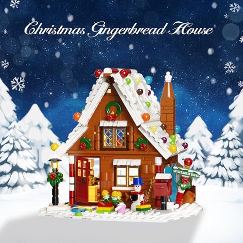 Christmas Gingerbread House Building Kit with LED Lights Q3863