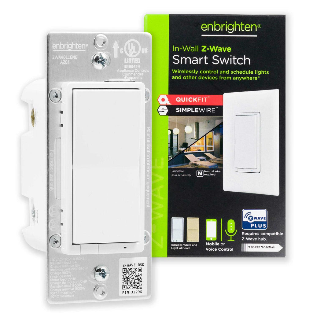 White/almond In-Wall Smart Paddle Switch S30777