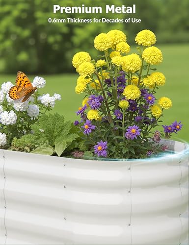 Oval Galvanized Steel Raised Garden Bed P746854
