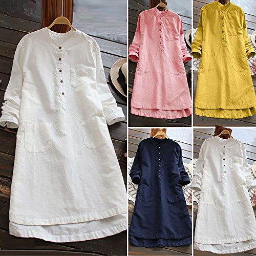 Striped Short Sleeve T Shirt Dress with Pockets P372