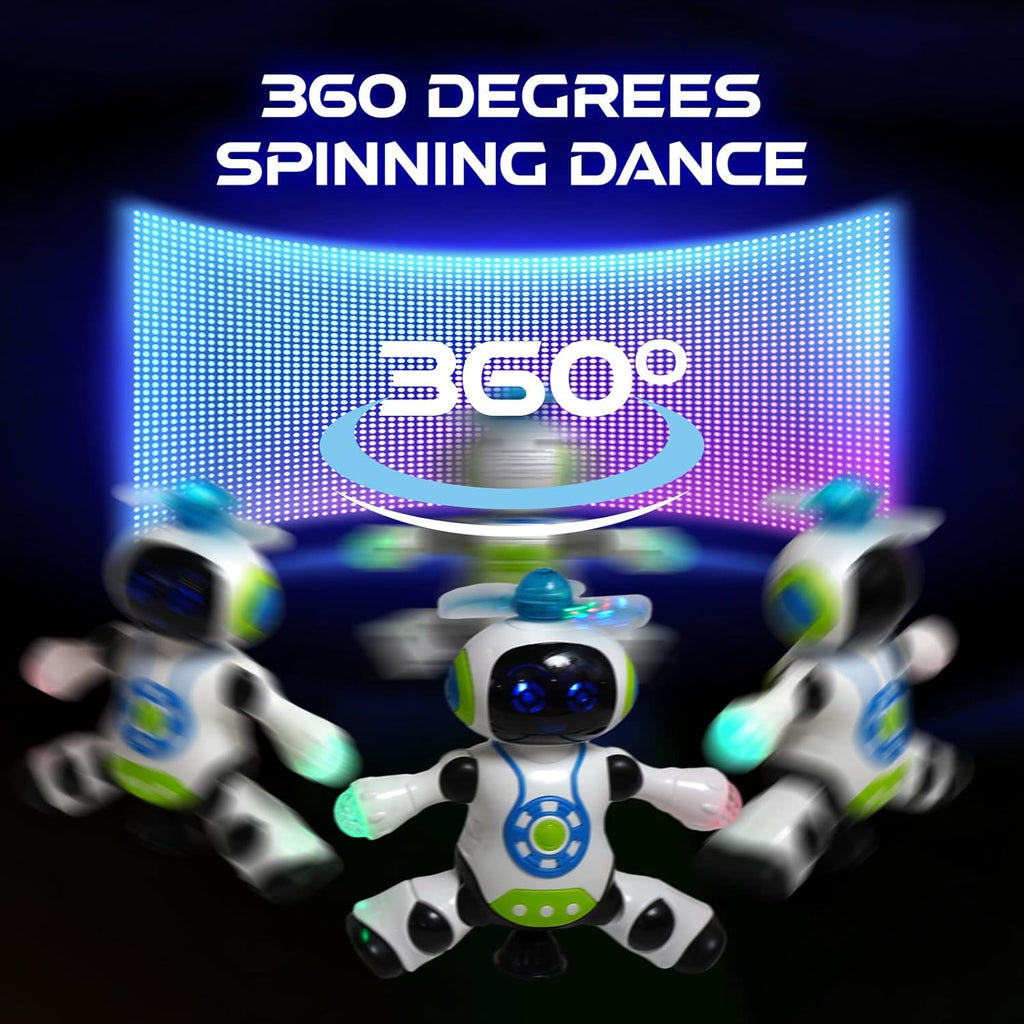 Dancing Robot Toy with LED Lighting and Music A79606