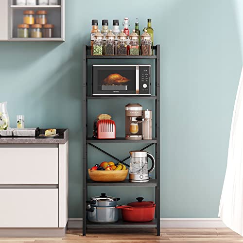 5-Tier Grey Kitchen Storage Shelf I665