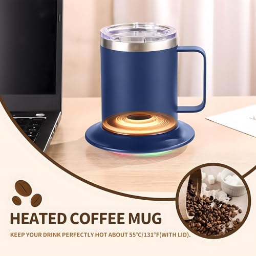 12oz USB Heated Coffee Mug with Auto Shut Off (Black) M149278