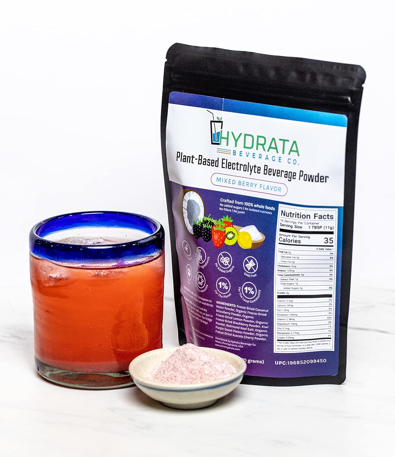 Mixed Berry Flavor Electrolyte Beverage Powder, 16 serving pouch (170 grams) H89400