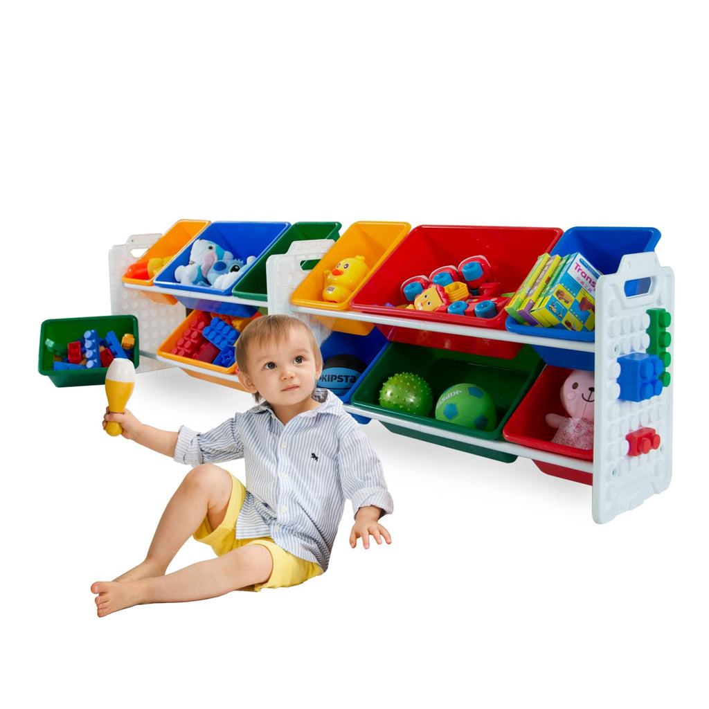 12 Removable Storage Bins Toy Organizer X9011