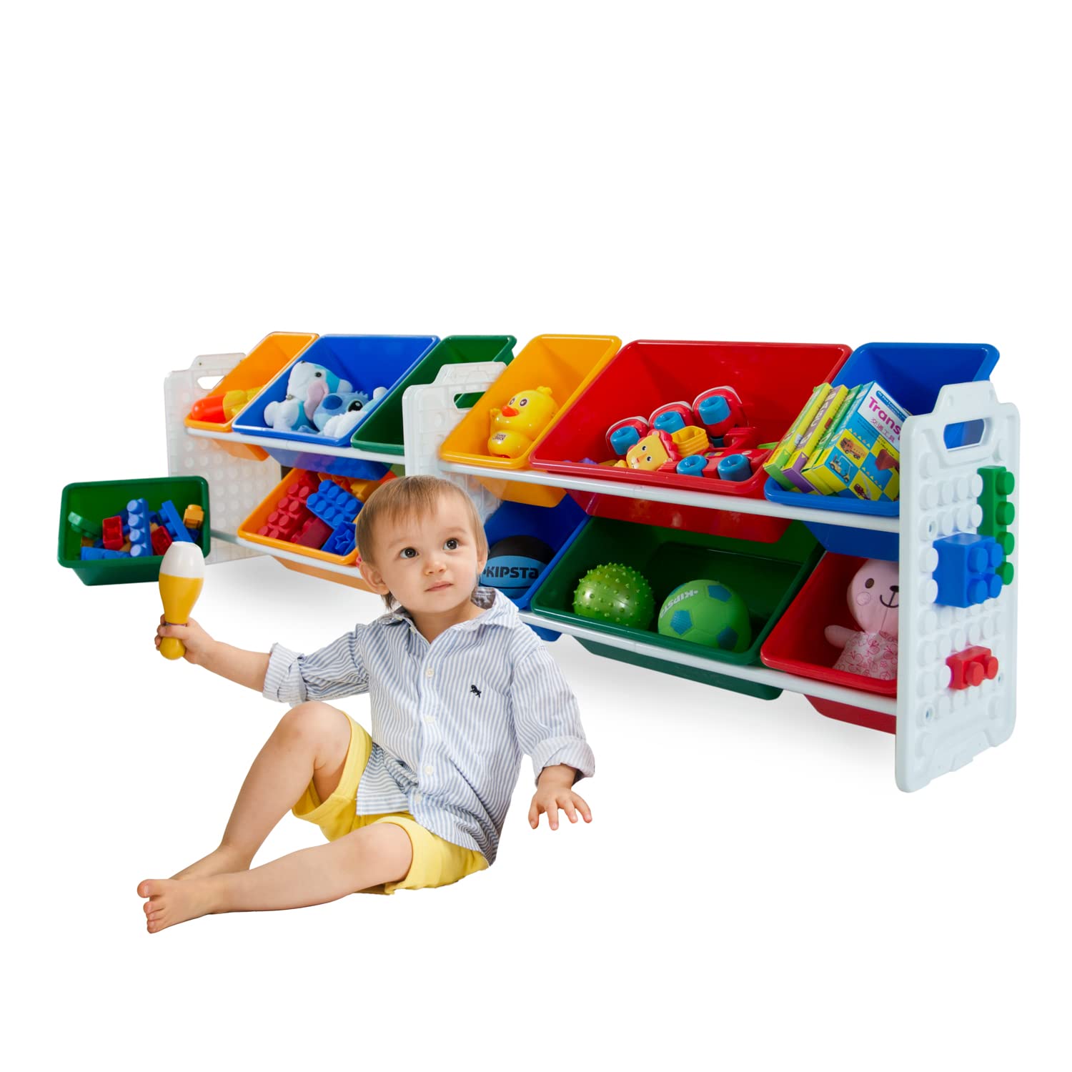 12 Removable Storage Bins Toy Organizer X9011