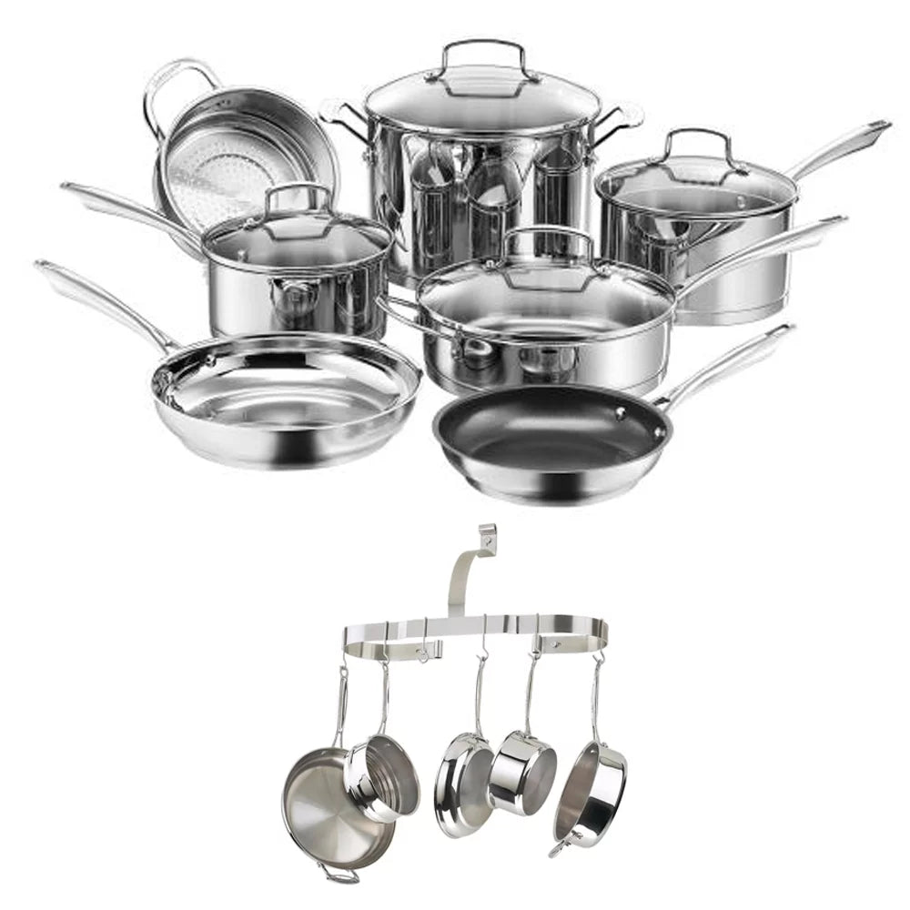 11 Piece Stainless Steel Cookware Set P66385