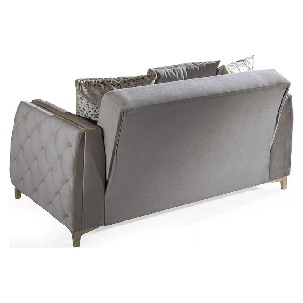 Modern 3PC Living Room Set in Taupe I4923
