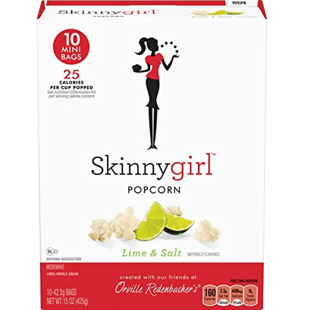 Lime & Salt Popcorn, 1.5 oz Mini Bags, 10 ct, Pack of 6 P904350