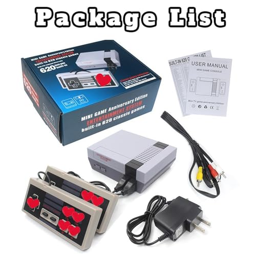 Grey Retro Game Console with 620 Classic Games R34525