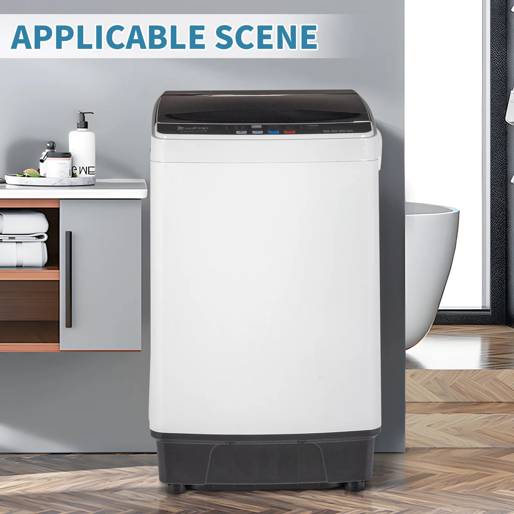 17.6 Lbs Portable Washing Machine with LED Display P441