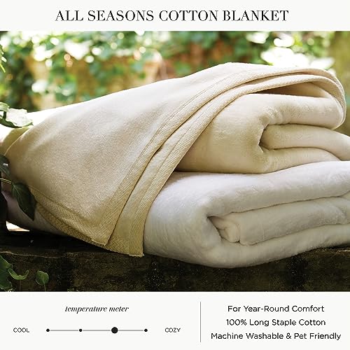 Natural Cotton Throw Blanket M977473