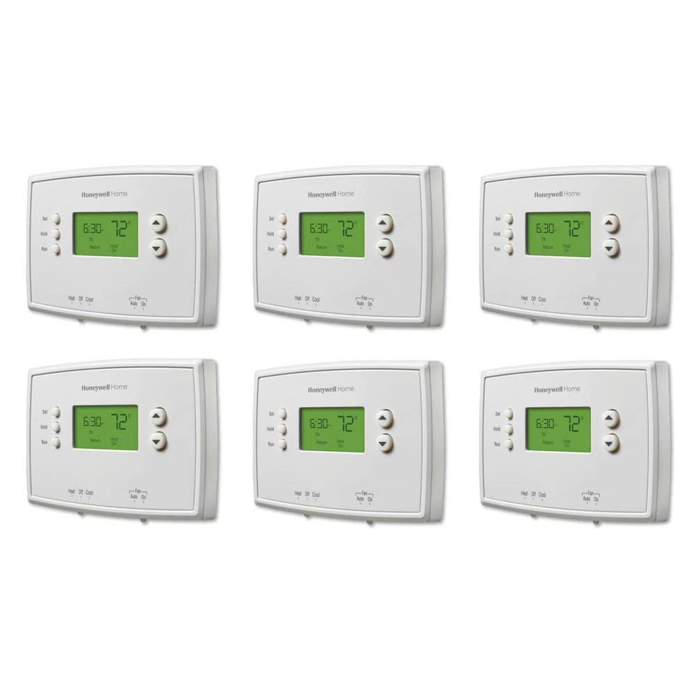 Programmable Thermostat with Digital Backlit Display (6-Pack) R325