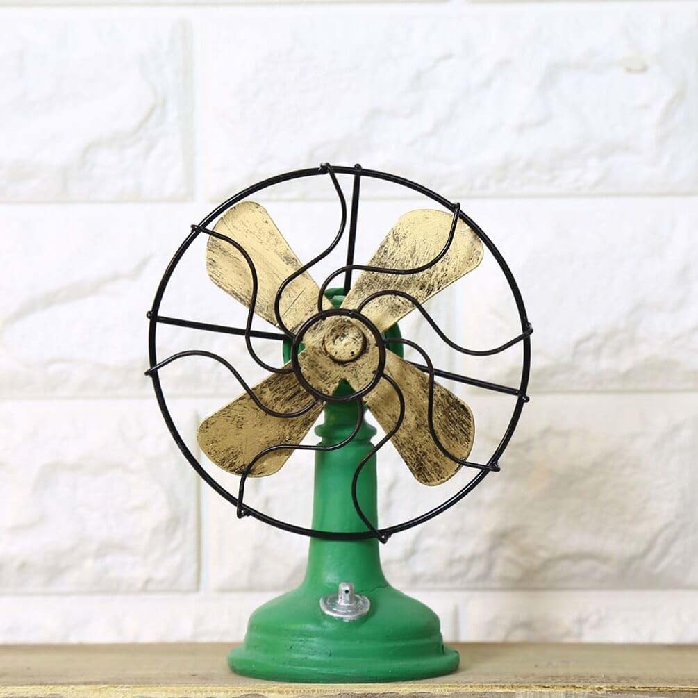 Green Plastic Oscillating Standing Fan M736779