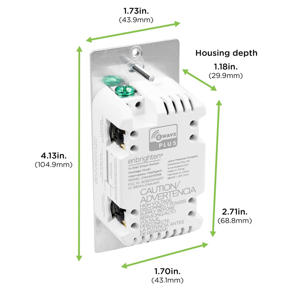 White/almond In-Wall Smart Paddle Switch S30777