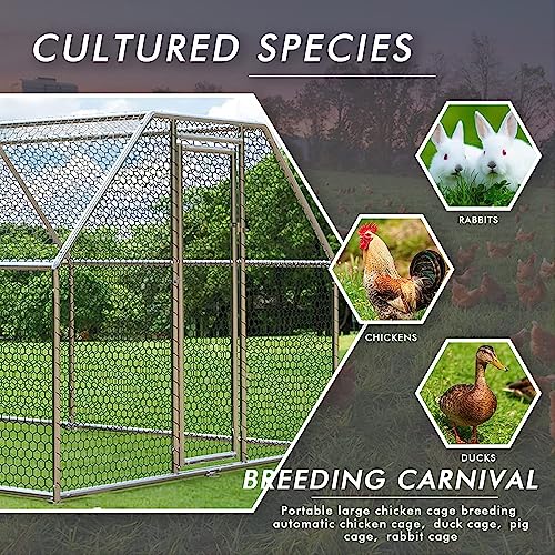 Large Chicken Coop with Waterproof Cover K80099