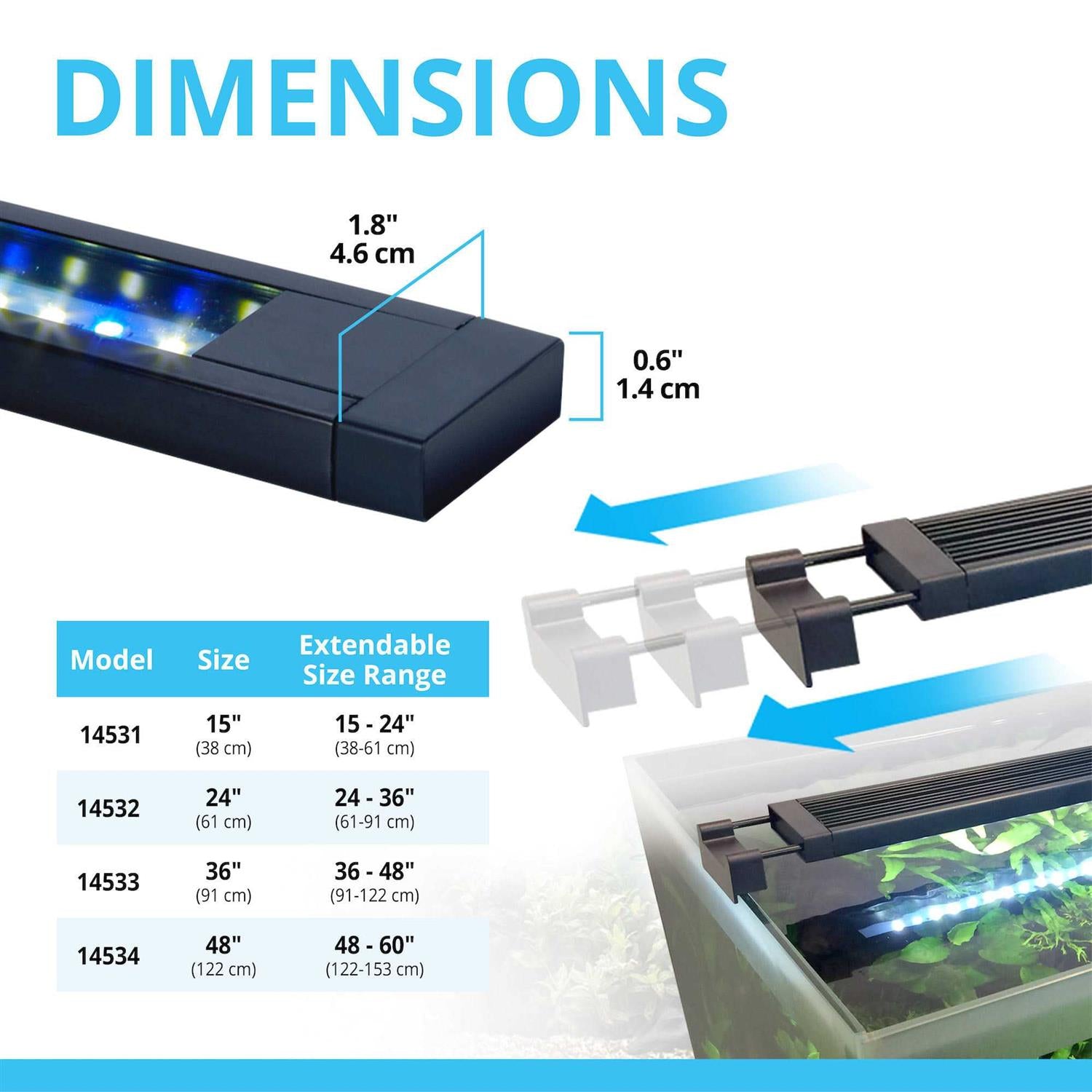 Bluetooth LED Aquarium Light H1070