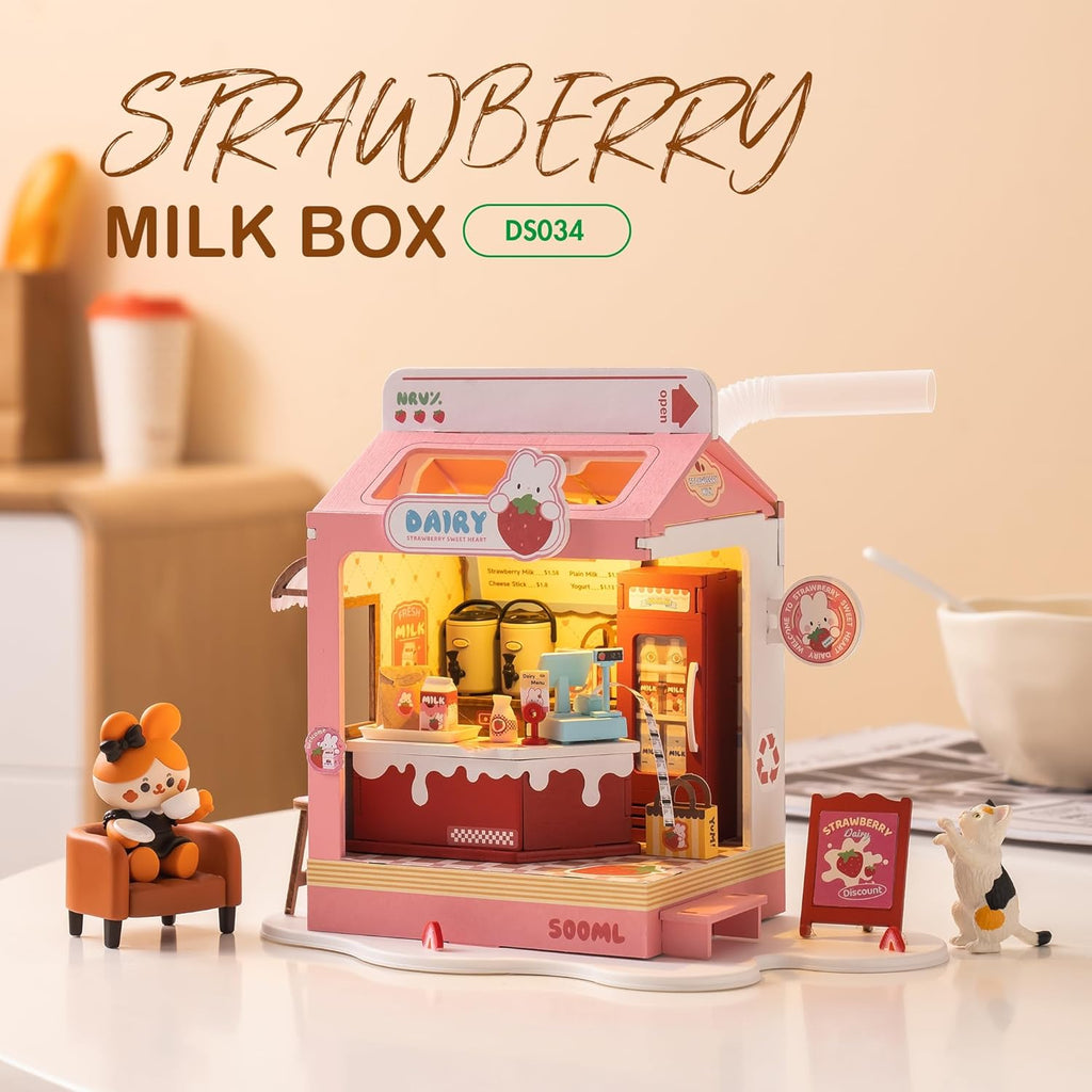 Miniature Kit Milkbox Craft Kit F2782