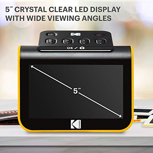 Film & Slide Scanner with 5" LCD Screen, 22MP JPEG Photos W244