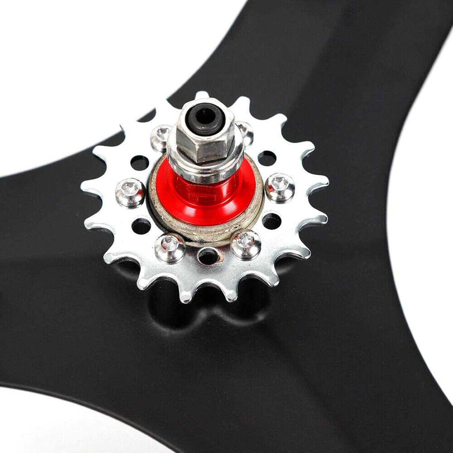 700C 3 Spoke Fixed Gear Bicycle Wheelset White S25701