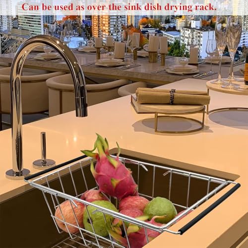 Stainless Steel Expandable Wire Basket for Chest Freezer (16.5" ~ 20") S977