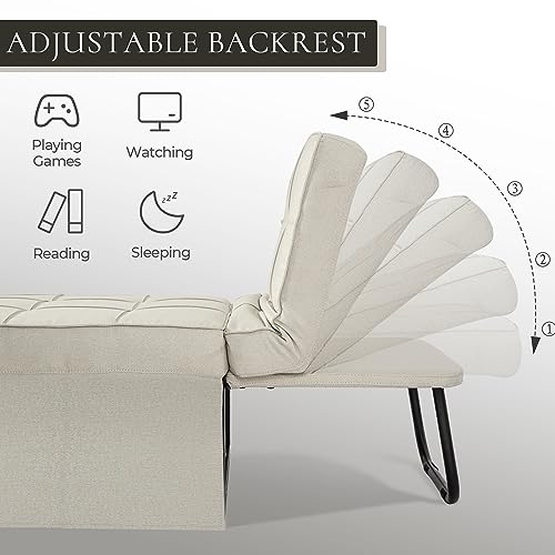 Gray Convertible Chair Bed Sleeper Sofa W376517