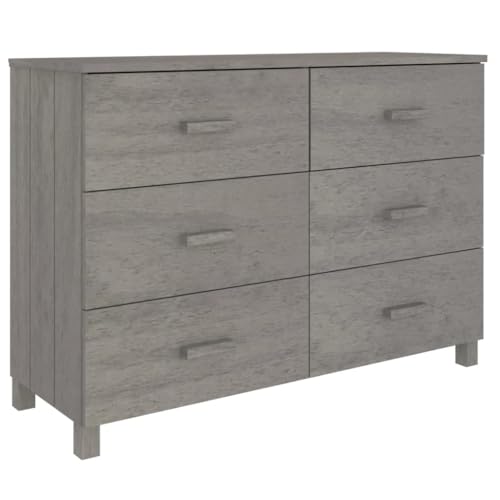 Light Gray Solid Wood Pine Sideboard V667