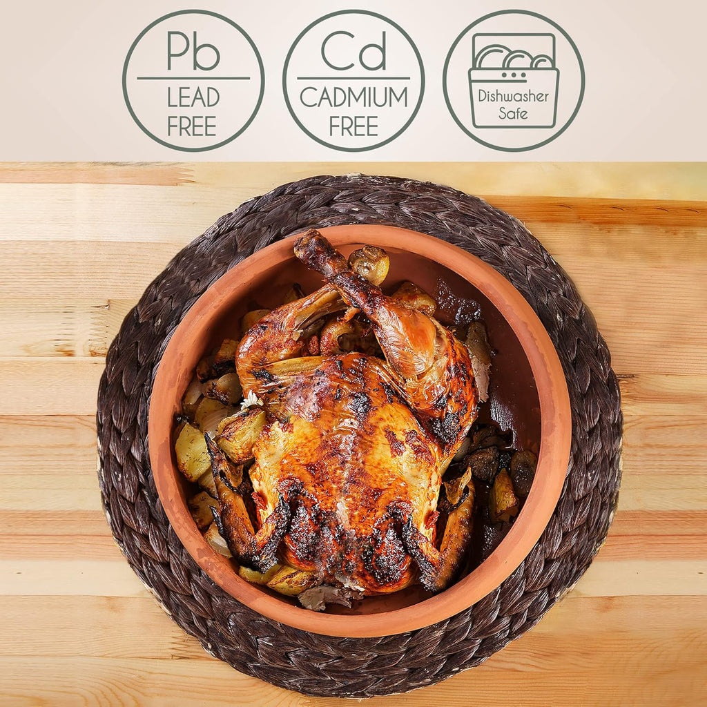 Handmade Terracotta Unglazed Clay Pot Cookware G435
