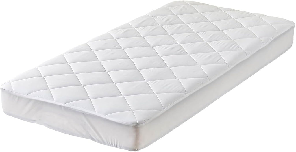 Twin XL Quilted Fitted Mattress Pad with Deep Pocket E5165