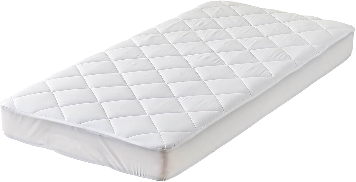 Twin XL Quilted Fitted Mattress Pad with Deep Pocket E5165