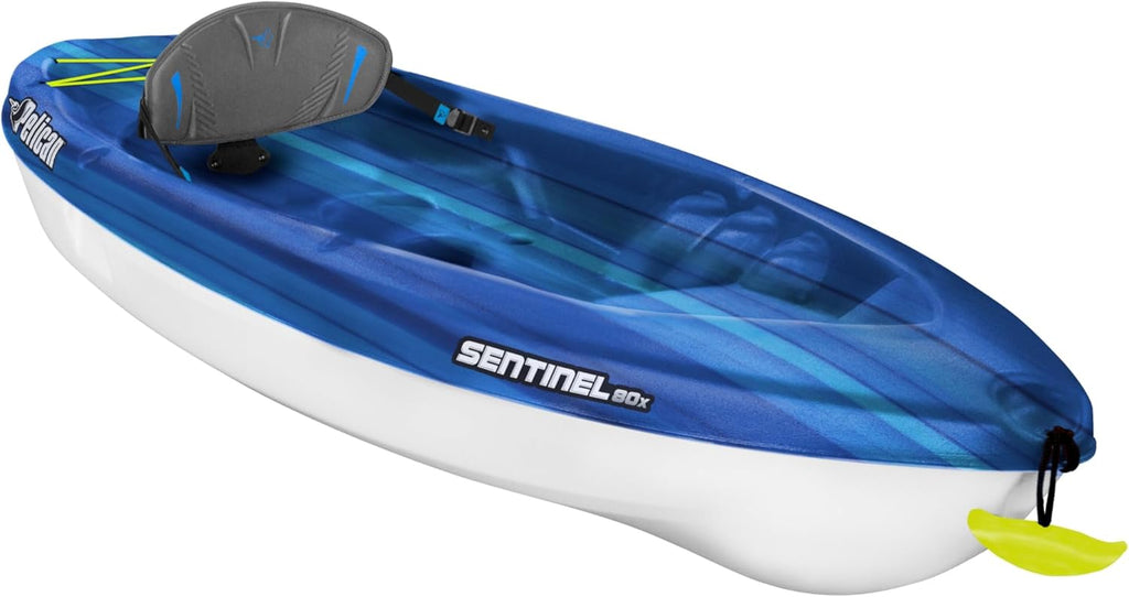 Sit-on-top Kayak 8ft Deep Blue White T773201