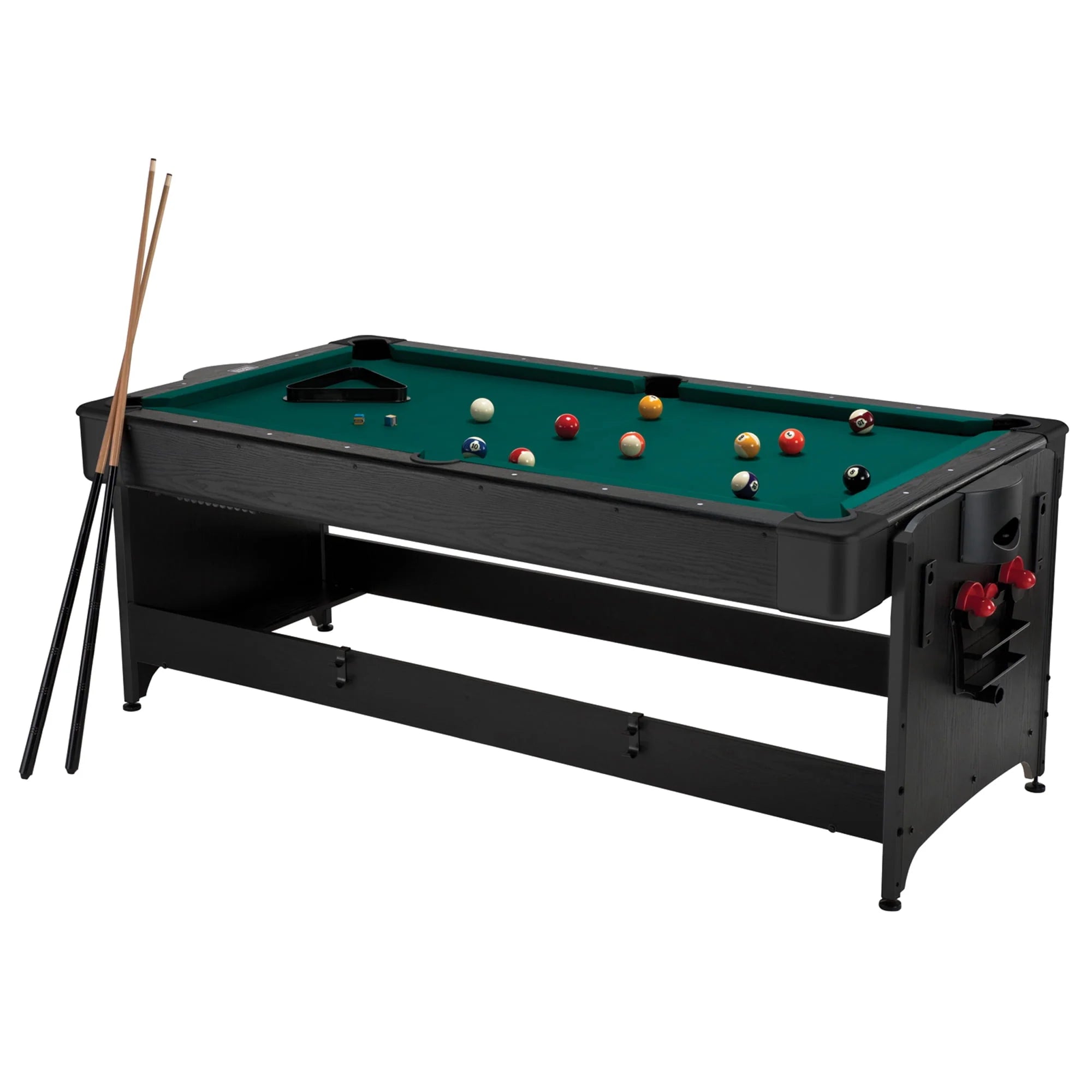 7' 2-in-1 Billiards and Air Hockey Game Table B200726