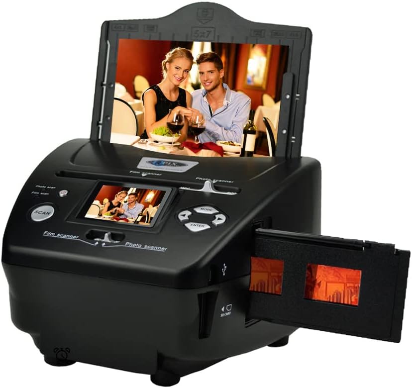 Black 16MP Film Scanner with 2.4 LCD Screen M20414