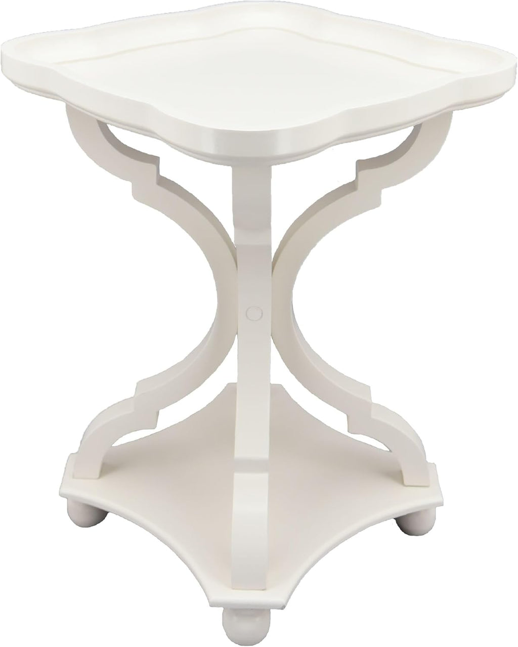 Off/White MDF Tray Top End Table V51394