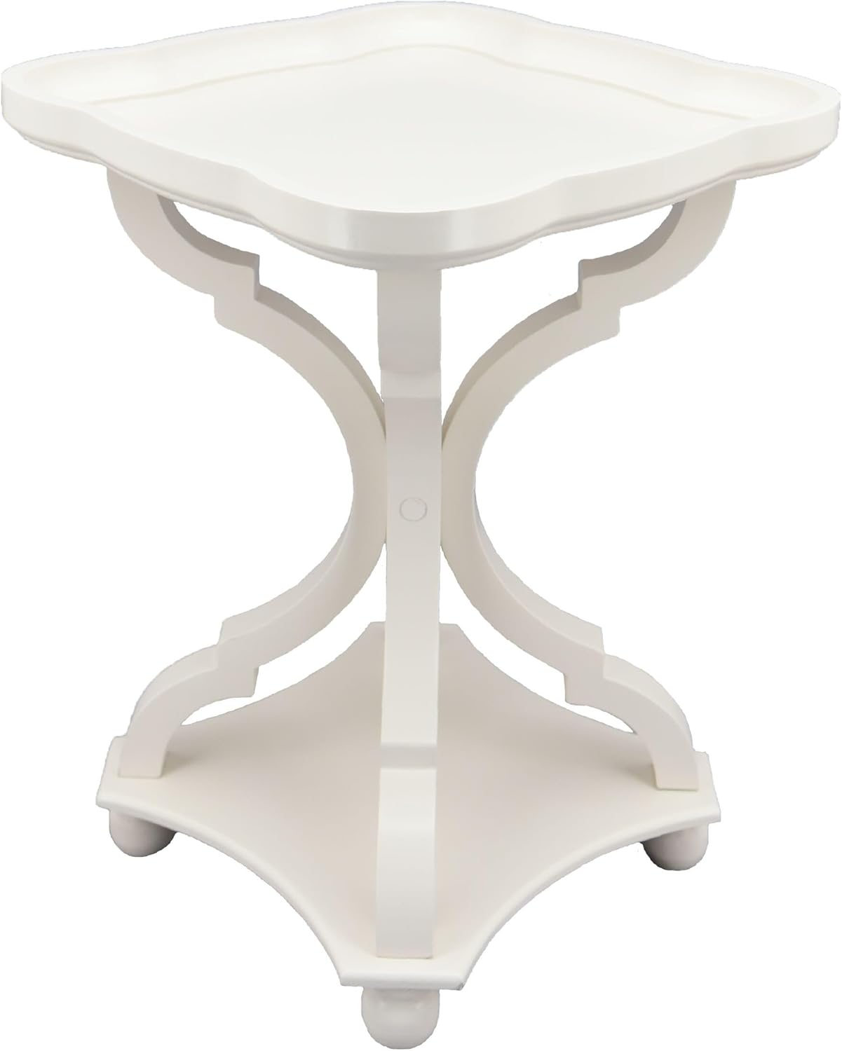 Off/White MDF Tray Top End Table V51394