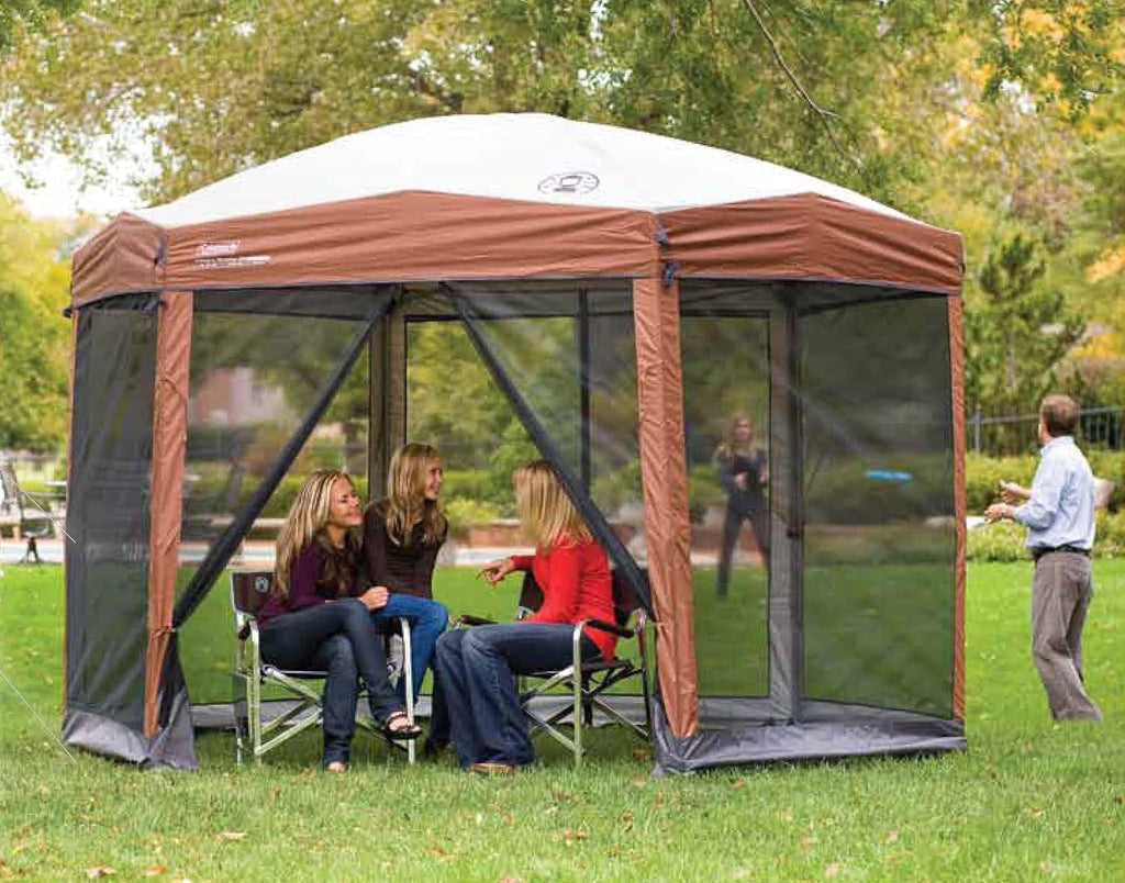 Brown/Black Instant Setup 6 Person Cabin Tent S44837