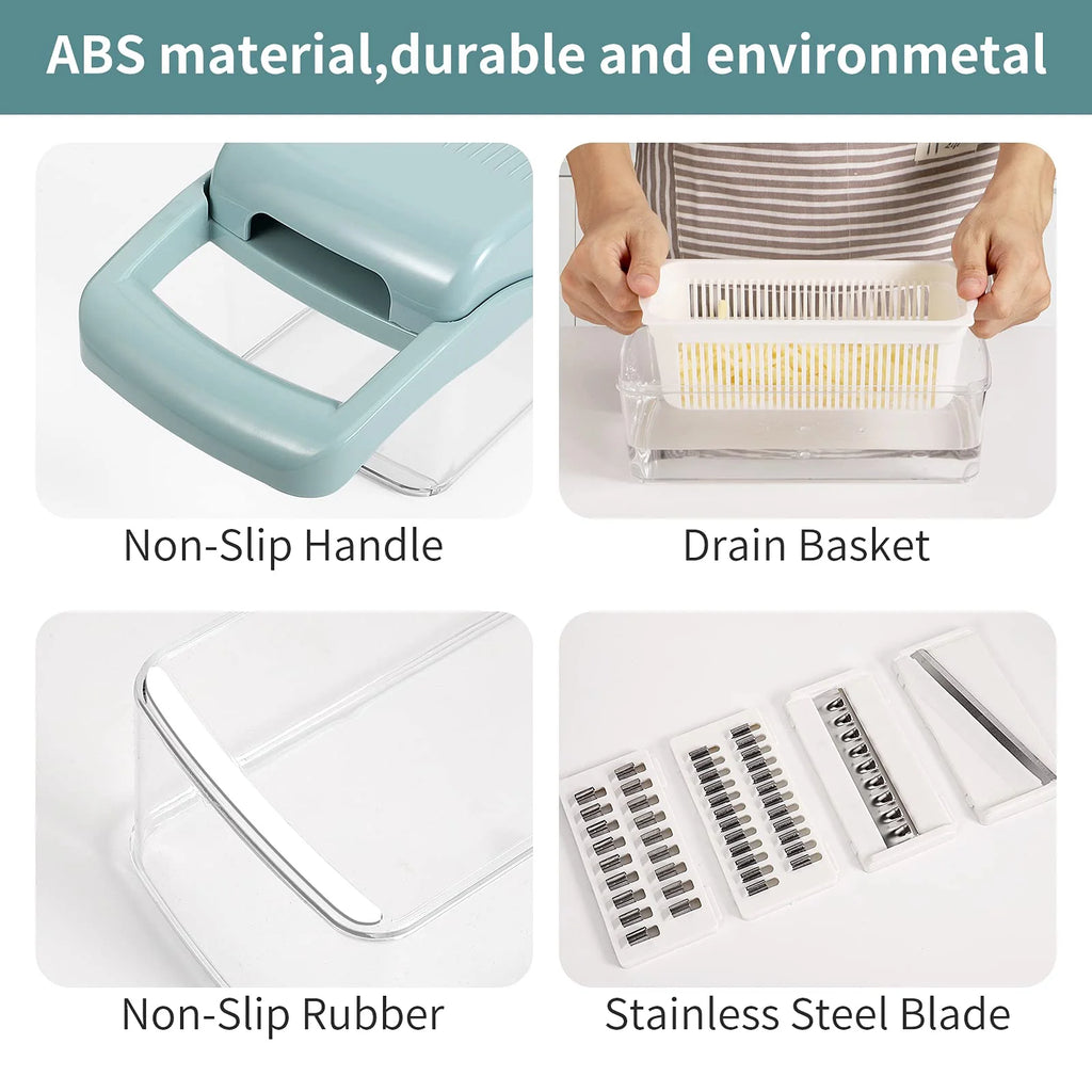 13-in-1 Vegetable Chopper with 8 Blades Q84951